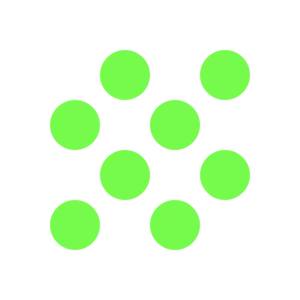 Green grain dots symbol for safe food additive (E number classification – GREEN level).